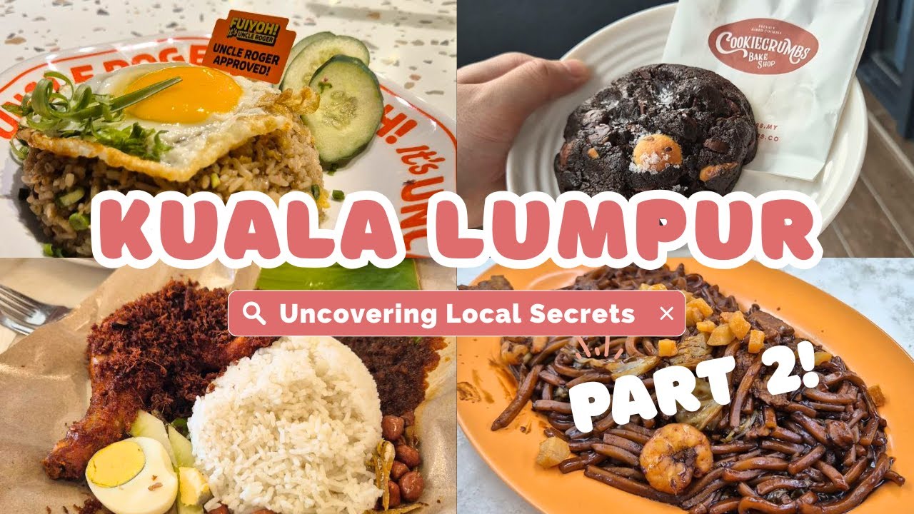 Kuala Lumpur Food Crawl & Travel Vlog Part 2 | Local Food Spots | Mega Shopping Street