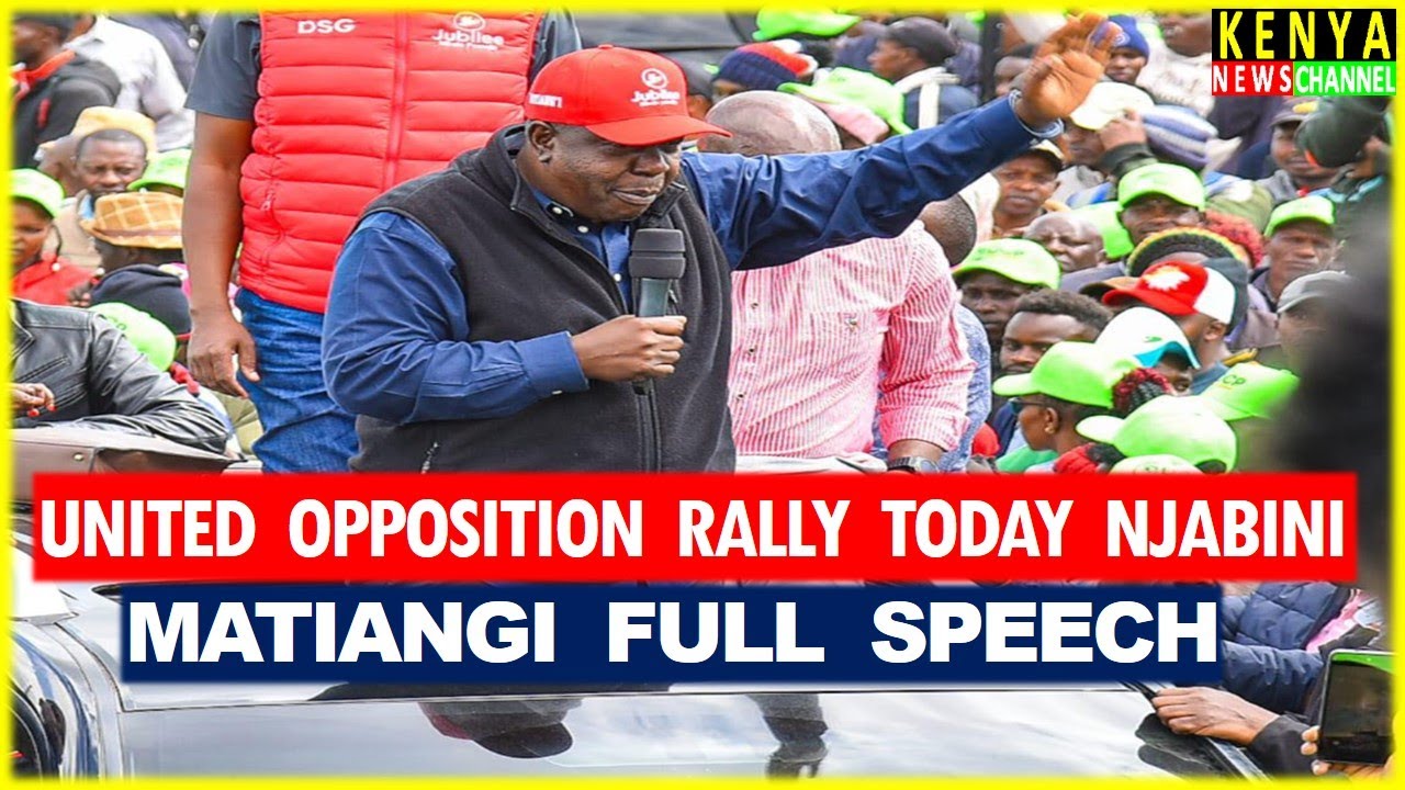 Matiangi EXPLOSIVE speech today with Gachagua Destroying Ruto at United Opposition Rally Njabini