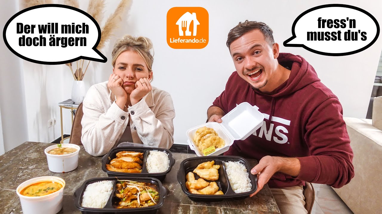 Mein Mann bestellt den ganzen Tag mein Essen