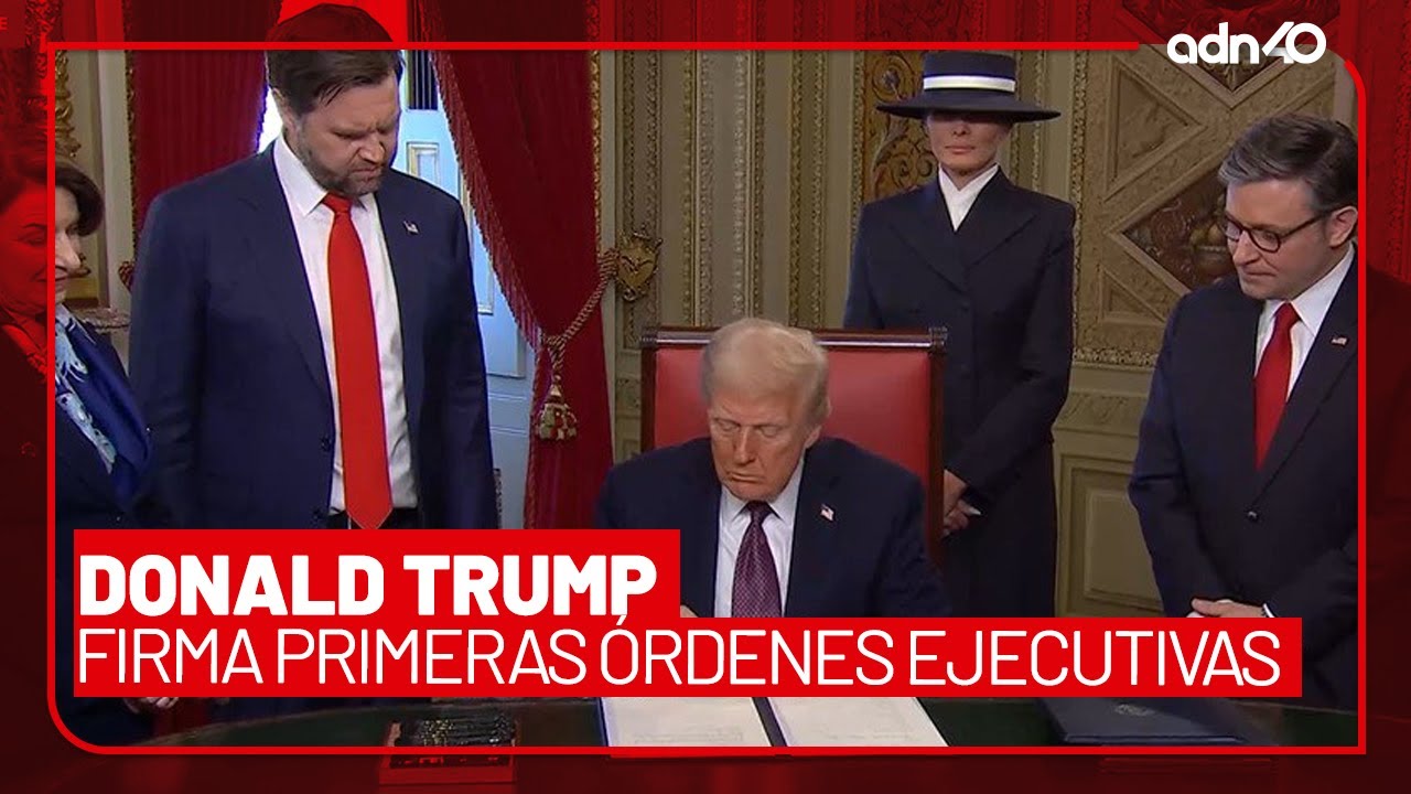 🚨¡Última Hora! Donald Trump firma primeras órdenes ejecutivas