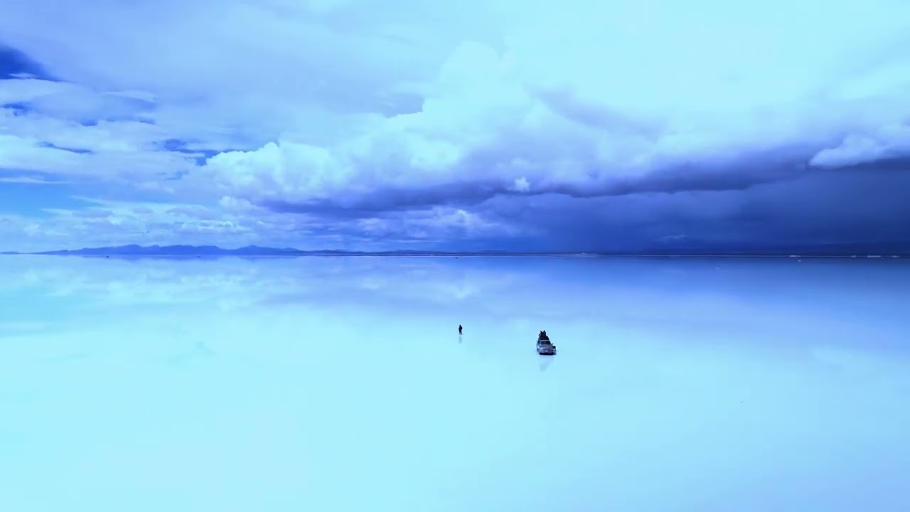 Uyuni salt flats after rain