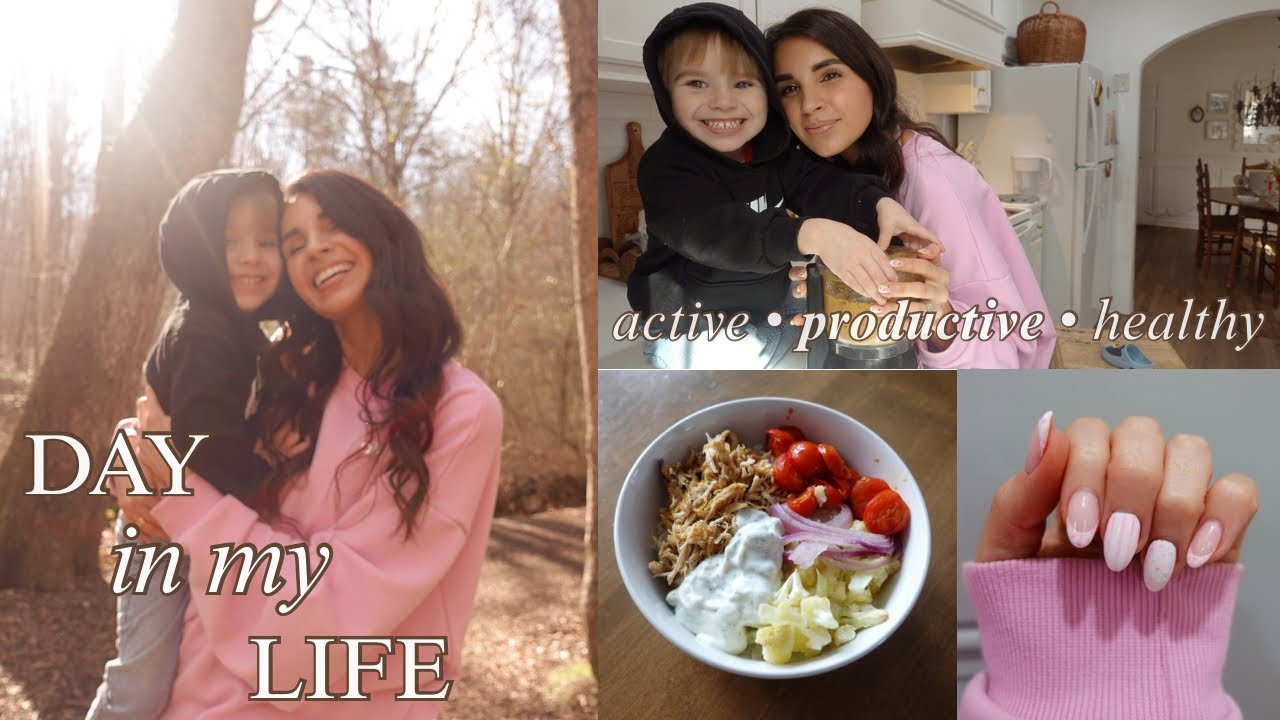 Productive Day in my Life | taziki bowls, fitness & getting outside ☀️🌿🐝