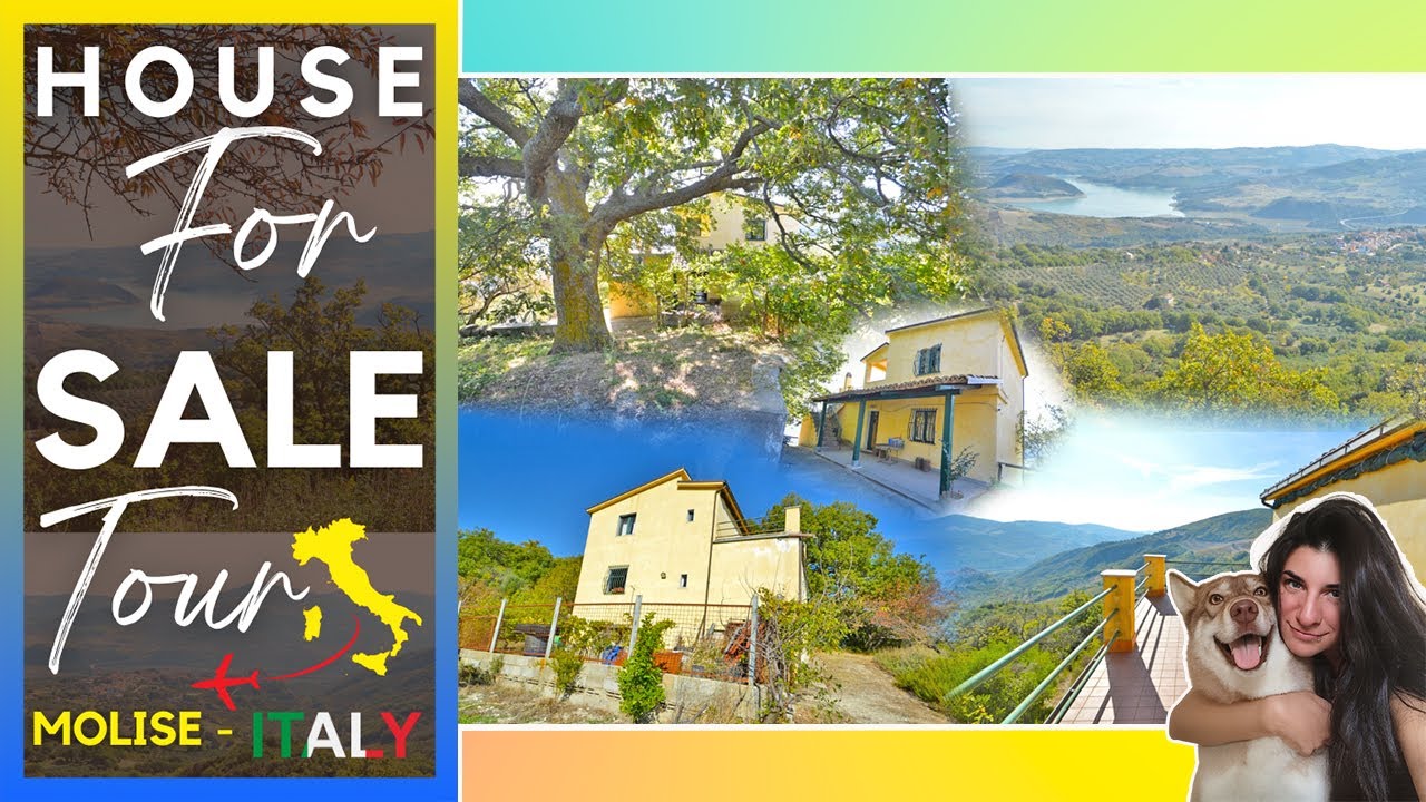 Italian Lake-View Country House for Sale 🇮🇹 | Panoramic Terrace, Garden & Up to 6 Hectares | Molise