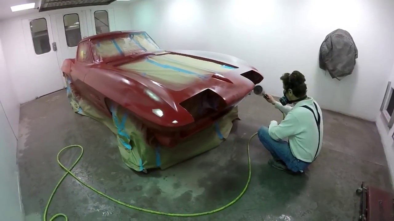 Покраска моего Corvette Split Window 1963 года