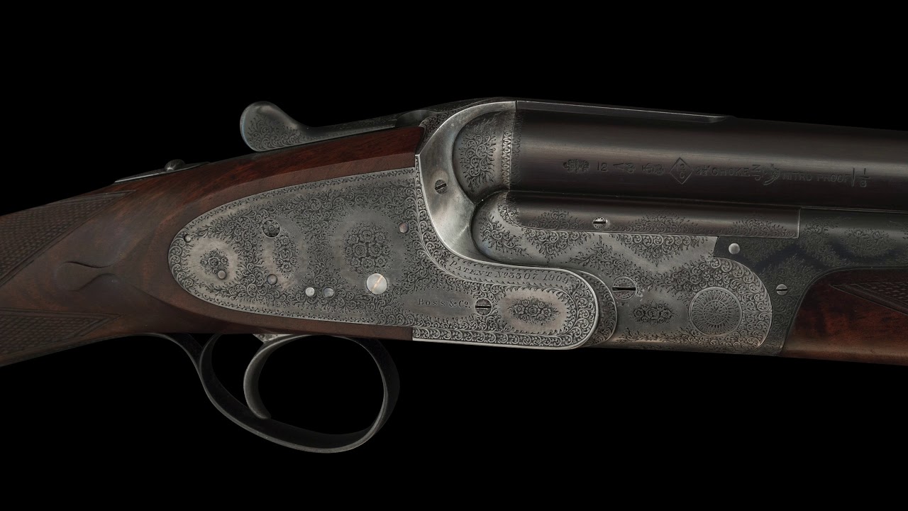 Boss & Co. Sidelock Floral Scroll Engraved 12 gauge 27