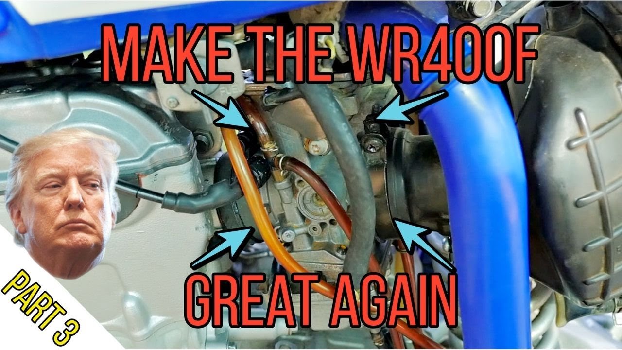 450 carb on a wr400f