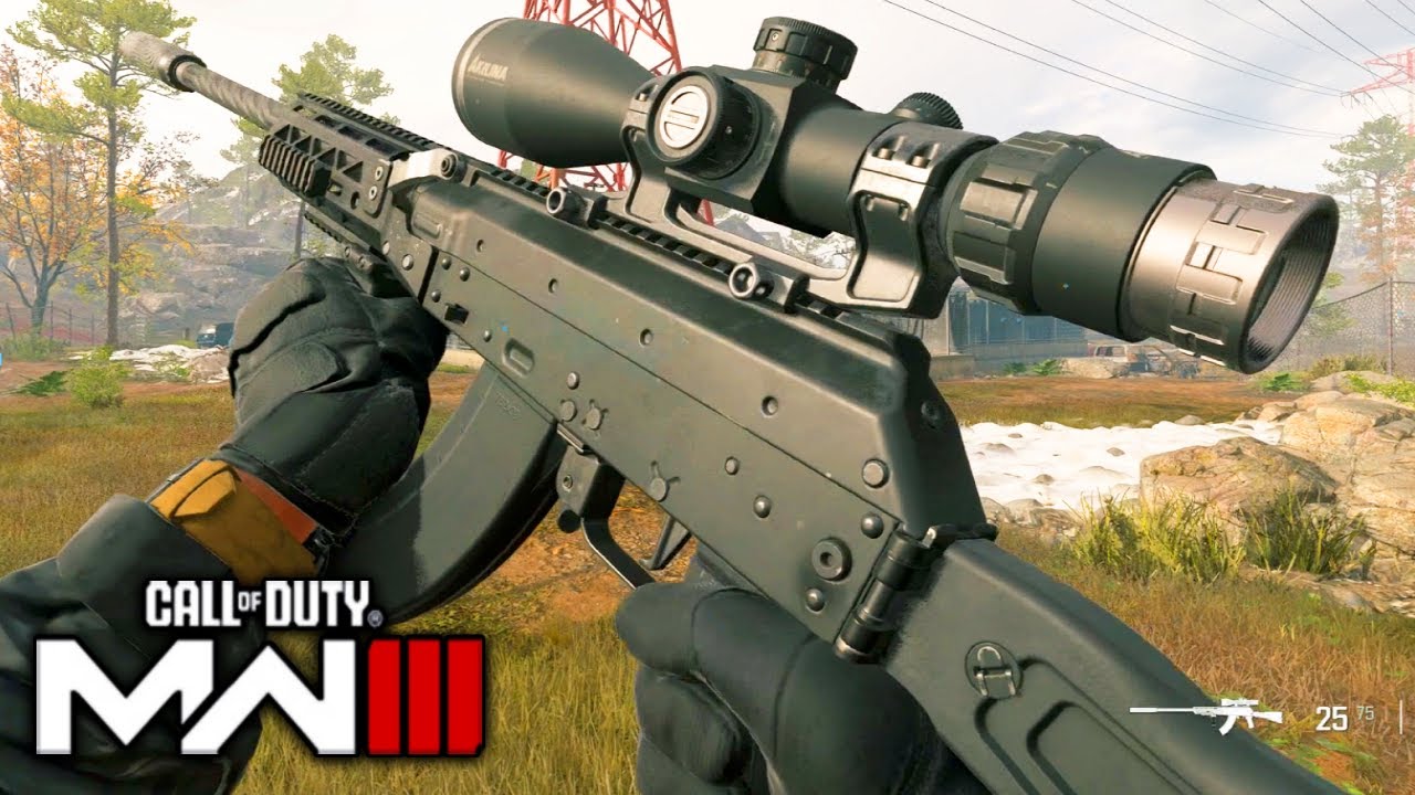 Cursed AK-103 Sniper (Longbow) in Modern Warfare 3 OPEN BETA Gameplay