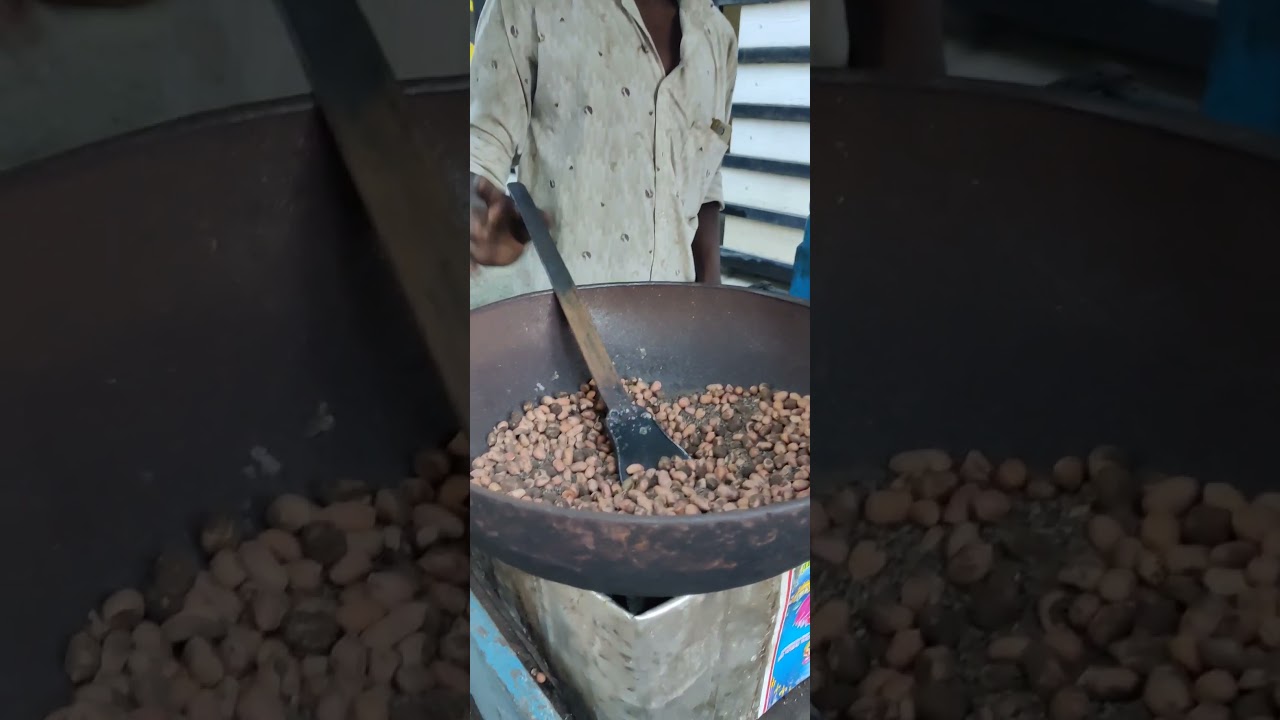 |ASMR|- Sand roasted peanuts