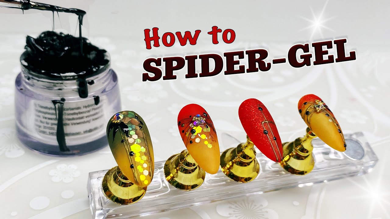 Spider Gel 🕸🕷| 4 Techniken | Full Design 😍 (Anfängerfreundlich)