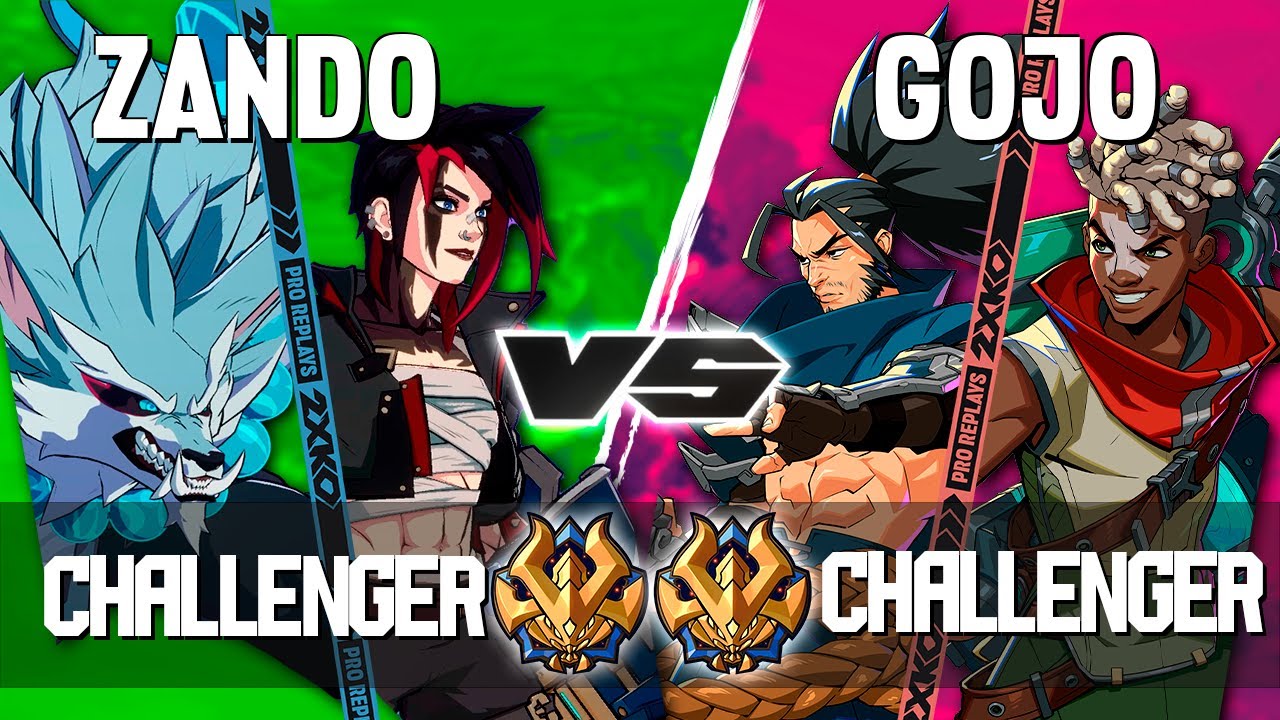 2XKO ▰ ZANDO (Vi-Warwick) vs GOJO (Yasuo-Ekko) ▰ 2XKO Pro level replays