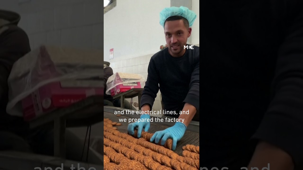 Gaza chocolate and biscuit factory Al Arees reopens after two year halt during Israel’s genocide