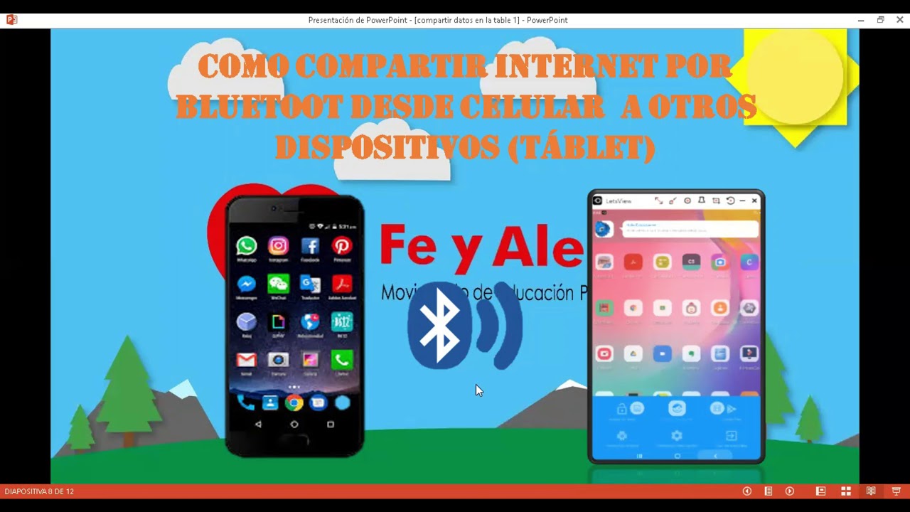 Compartir datos del celular a la Tablet