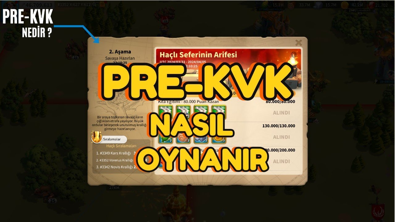 PRE-KVK Nedir ? | Rise Of Kingdoms