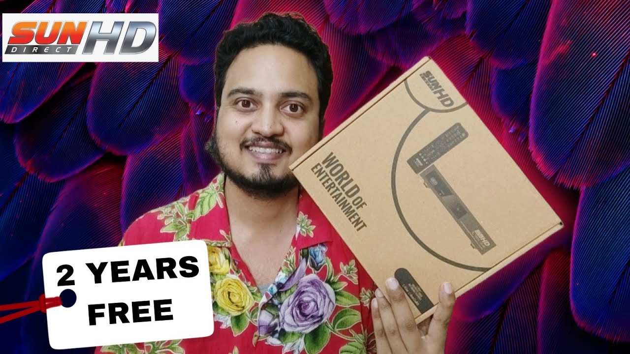 Sun Direct HD with 1 Year Super FTA Pack 🔥| Sun Direct HD Set Top Box Buy Online