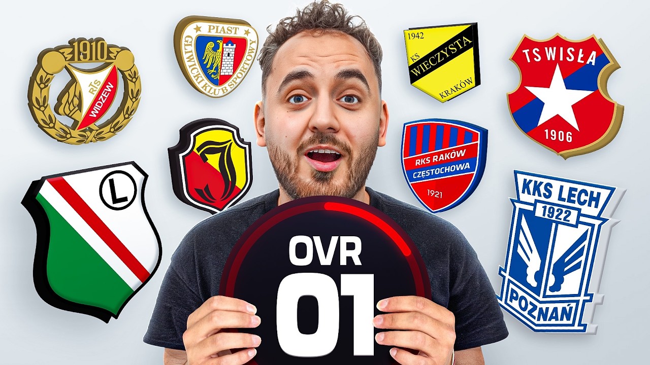 🇵🇱 CO JEŚLI KAŻDY KLUB EKSTRAKLASY MIAŁBY 1 OVERALL? ⚪🔵