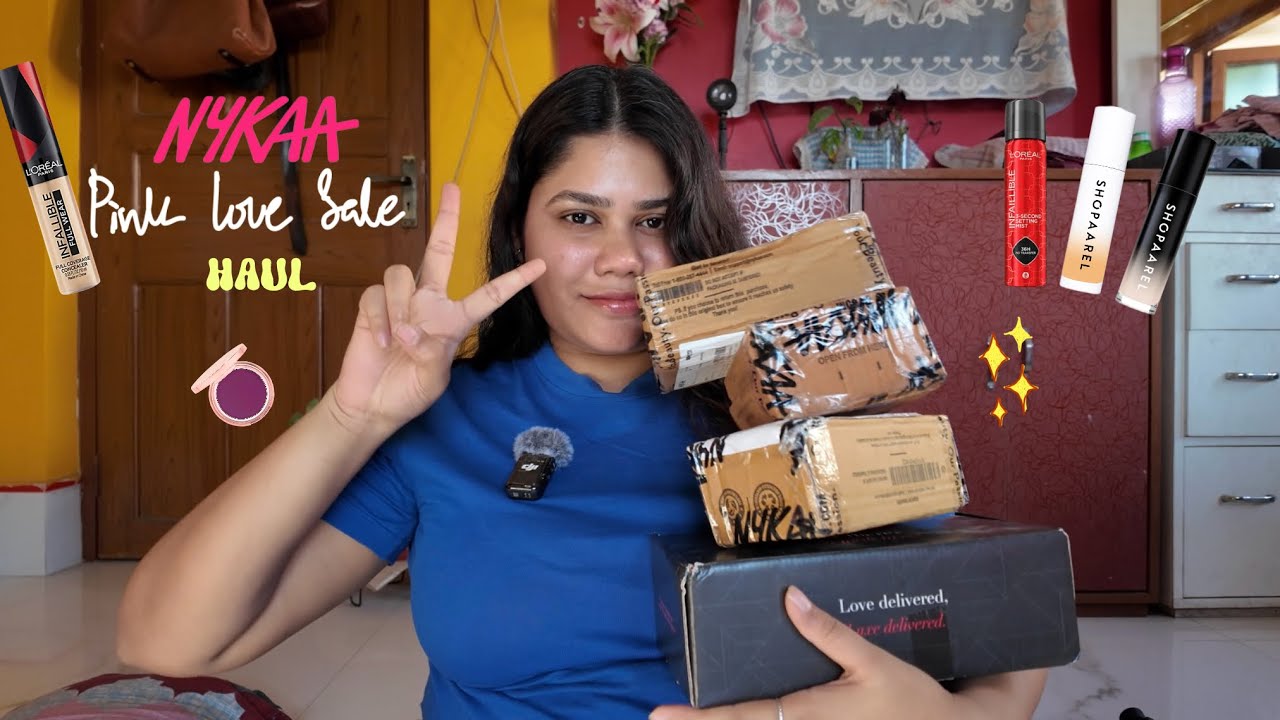 NYKAA PINK LOVE SALE র haul,honest first+impression🦩|#bengalivlog #nykaahaul Priyanka Mondal