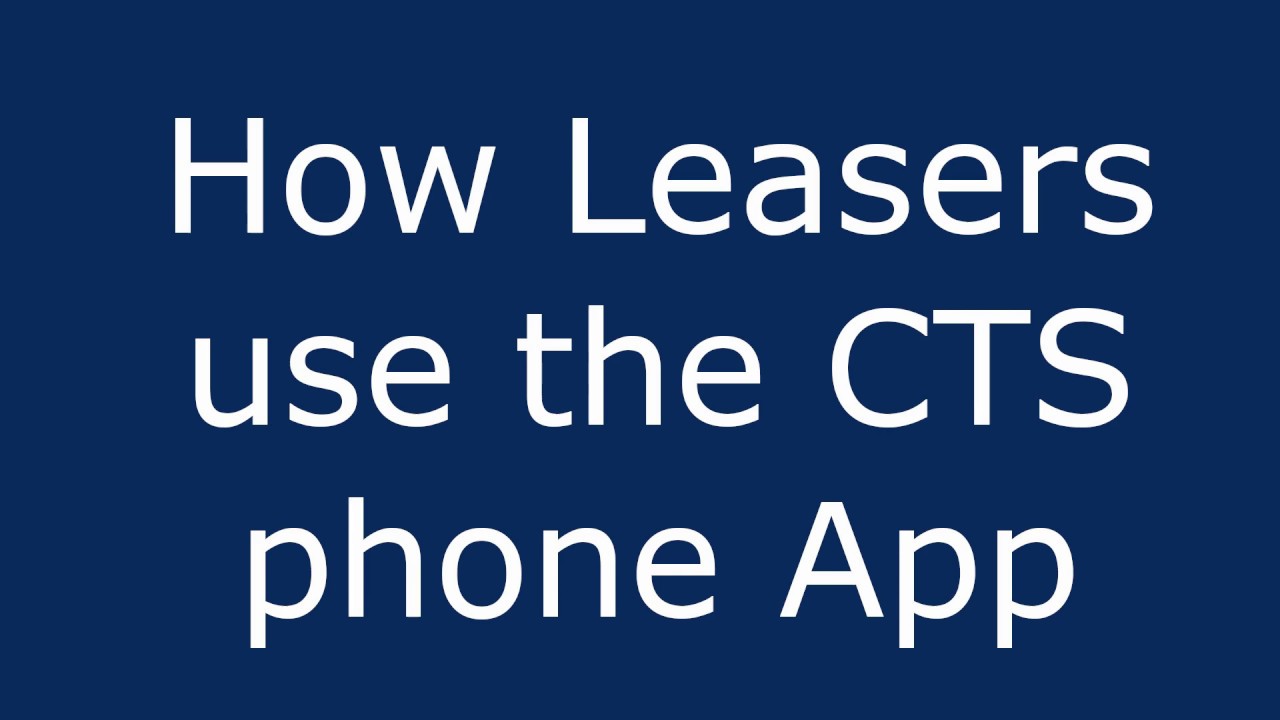 Use the Clear Task Solutions App as a Leaser
