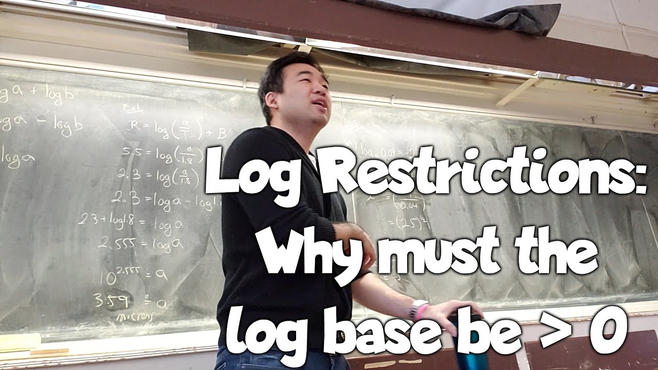 Log function restrictions - why the base cannot be negative