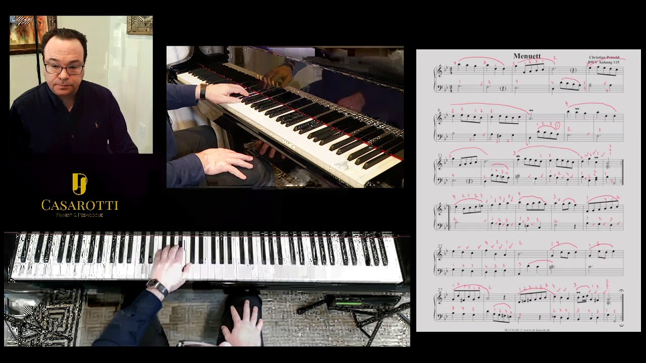 Minuet in G minor- Anna Magdalena Bach's Notebook (Tutorial)