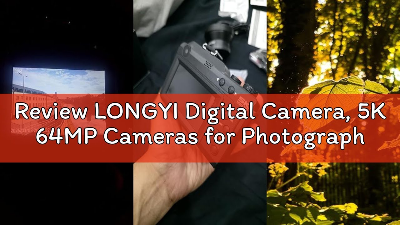 Review LONGYI Digital Camera, 5K 64MP Cameras for Photography with WiFi, 64GB Card, Autofocus, Selfi