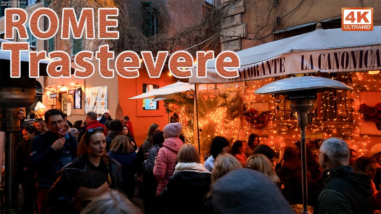 Rome, Italy 🇮🇹 | Walking in Trastevere, Roman Restaurants | Jan 31, 2026 | 4K