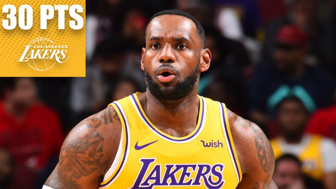 LeBron James records 3rd-straight triple-double with 30 points vs. Bulls | 2019-20 NBA Highlights