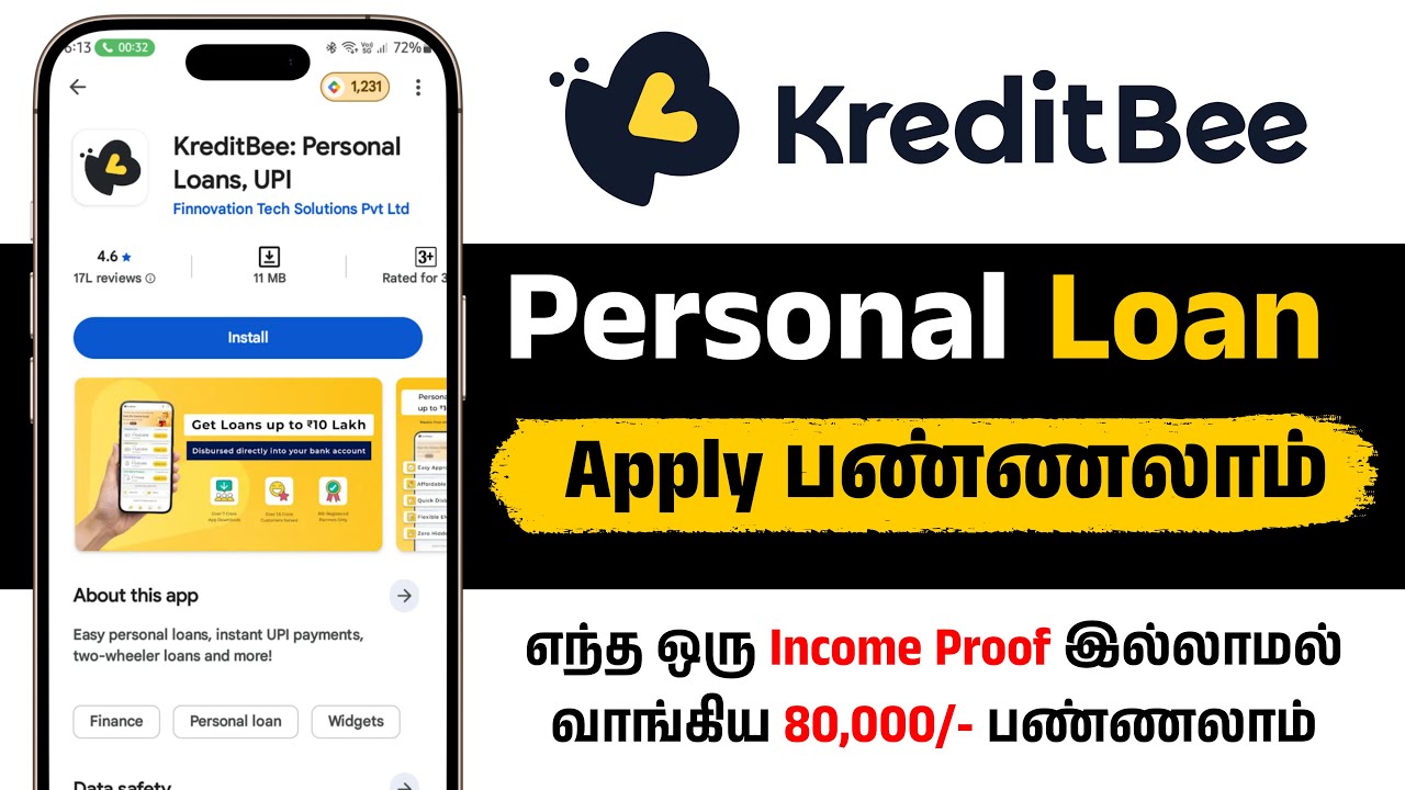kreditbee loan Apply Tamil 2026 || How to Get Personal Loan From Kreditbee App | 2026
