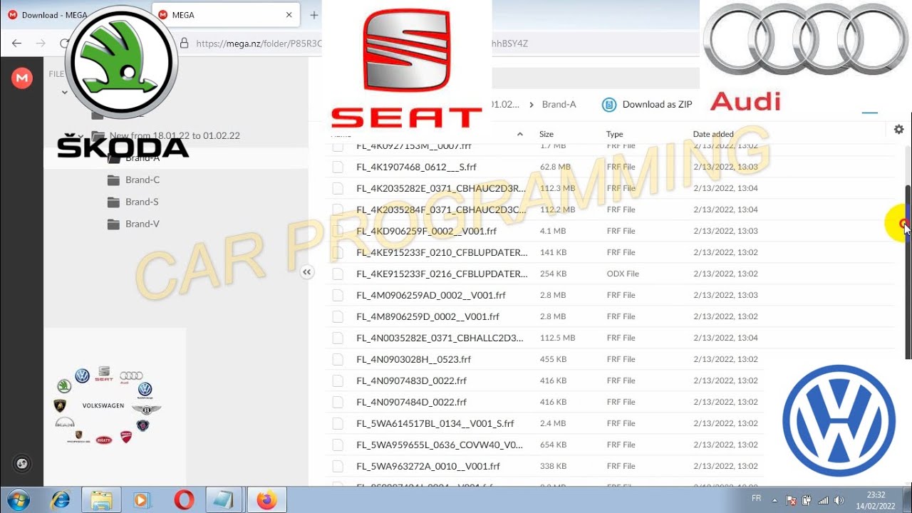 VAG (VW Audi Skoda Seat) Flashdaten / Dataflash - 02.2022 - Mega PACK 80Go