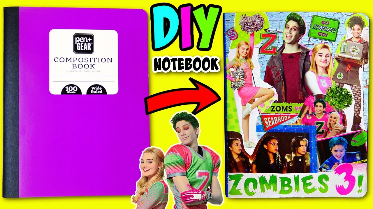 ZOMBIES 3 : DIY Custom Notebook with Addison, Zed, Aliens