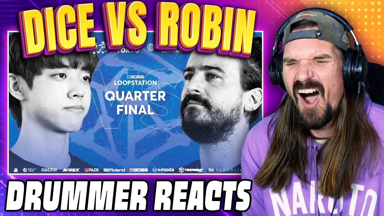 Drummer Reacts || DICE 🇰🇷 vs ROBIN 🇫🇷 || BOSS LOOPSTATION CHAMPIONSHIP | Quarterfinal