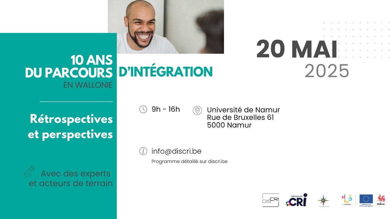 Colloque des 10 ans du Parcours d'Intégration en Wallonie