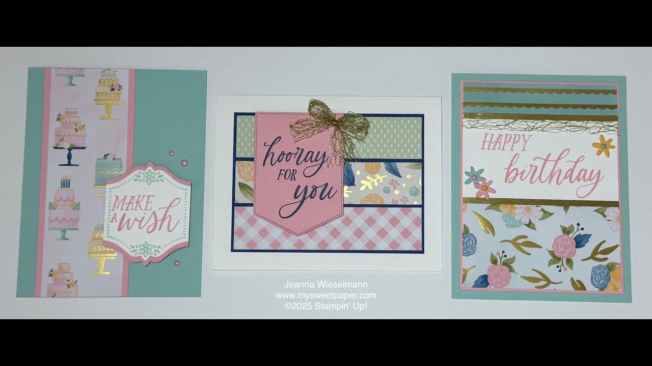 Wildflower Birthday by Stampin' Up - March 2025 Stampin' Class by Mail