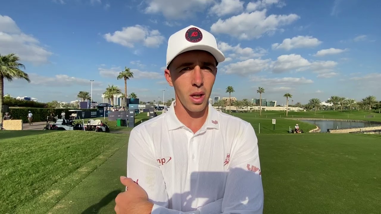 David Puig habla tras la tercera ronda del Dubai Invitational, aún con opciones de victoria