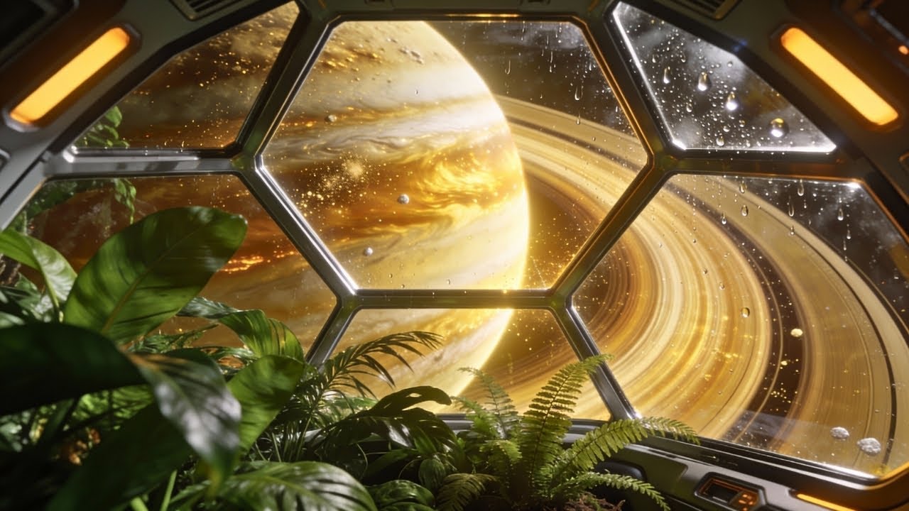 Floating Through Saturn’s Rings 🌌 | Deep Space Ambient Music for Sleep & Meditation