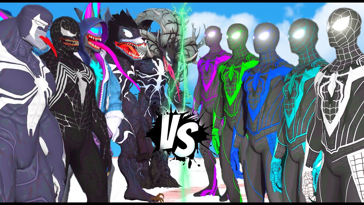 TEAM VENOM VS TEAM MILE MORALES SPIDERMAN - EPIC BATTLE