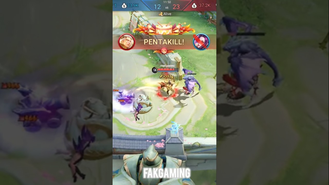 Hou Yi Pentakill Master Rank 😱 #fakgaming #houyi #pentakill #hok #hokcreator