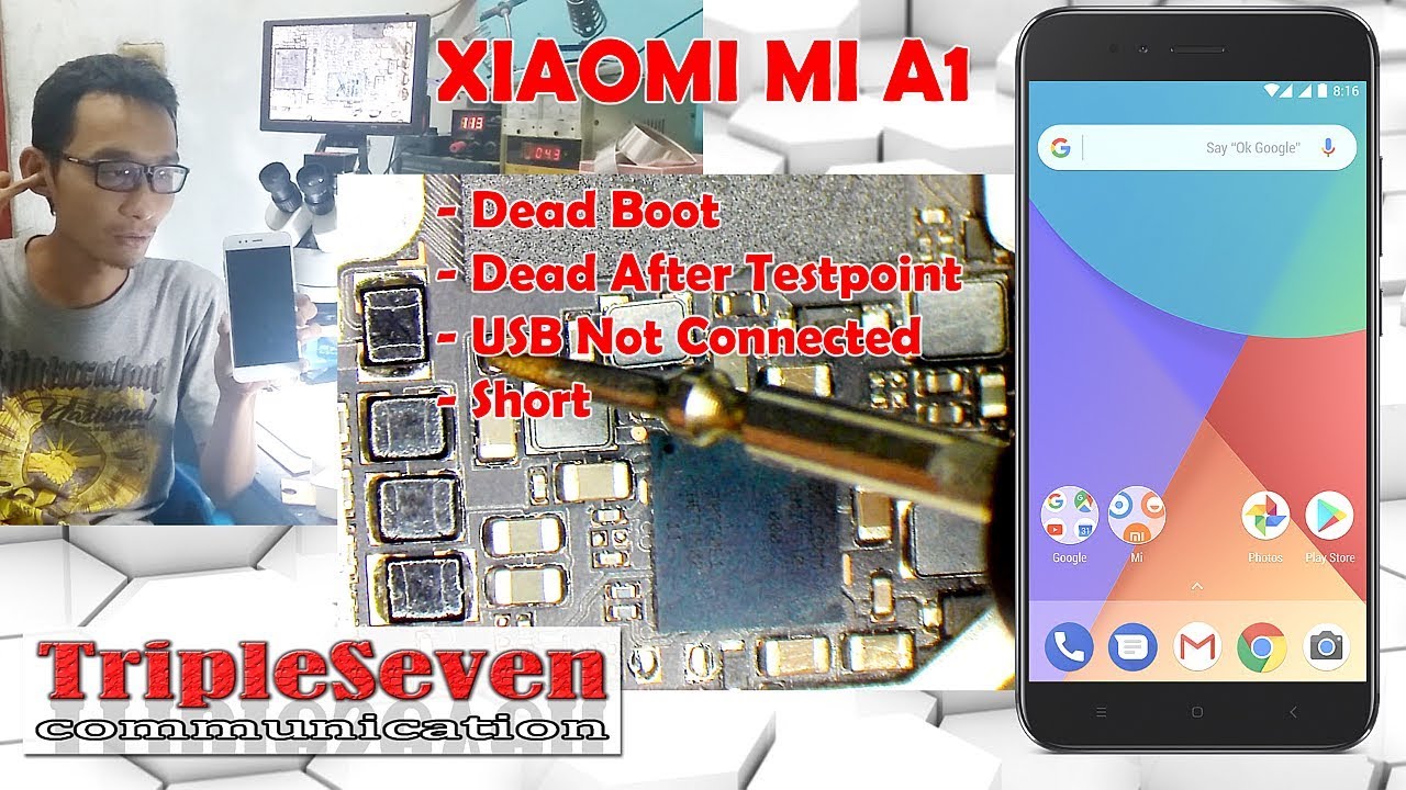 Xiaomi MiA1 / Mi5x Deadboot Setelah Testpoint. Restart, Blank, Dll
