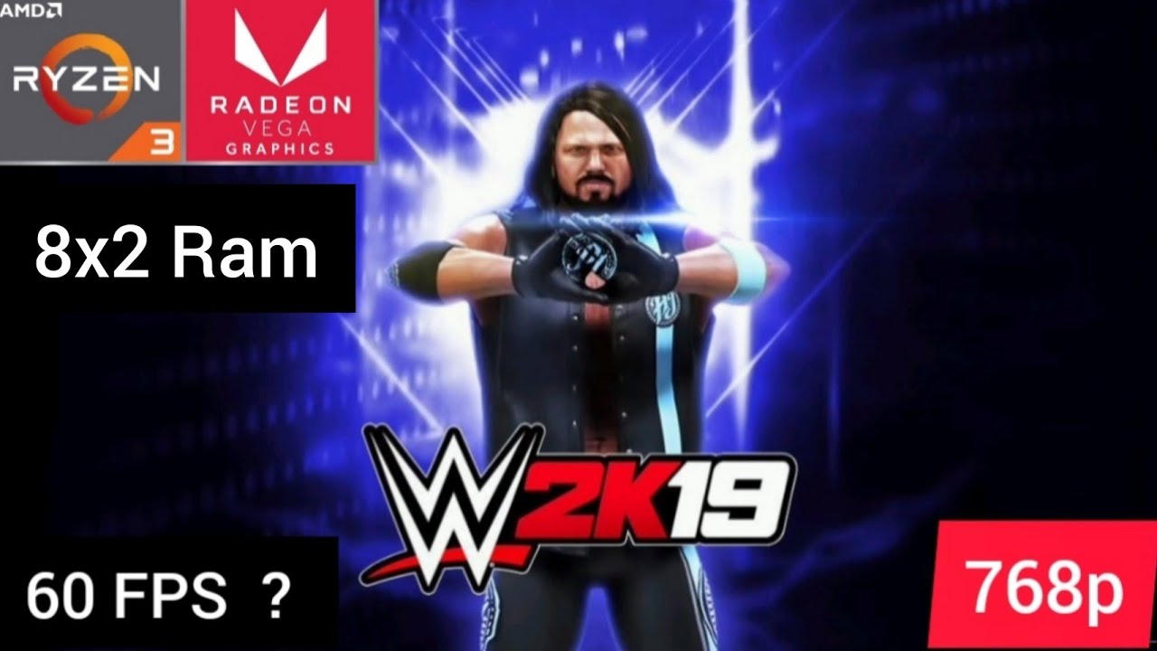 WWE 2K19 Gameplay || Ryzen 3200g Vega 8 graphics || 16 GB RAM