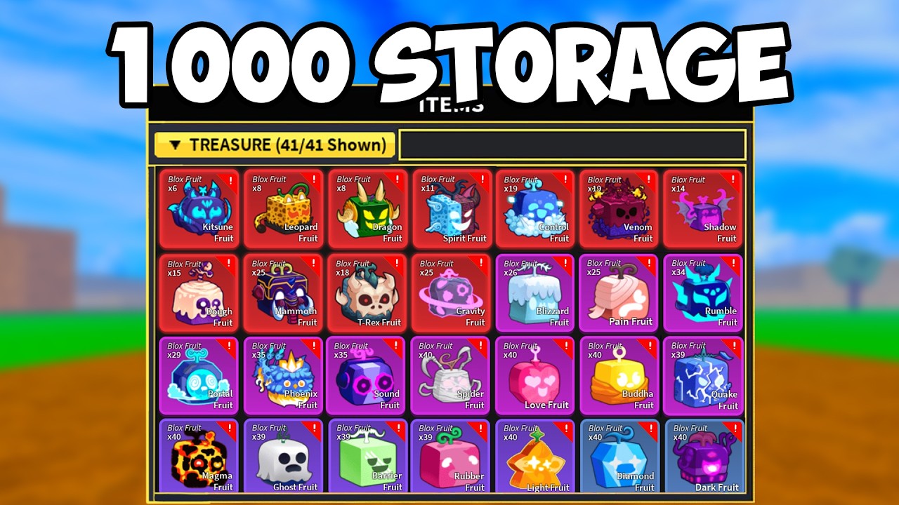 Je Store 1 000 FRUITS du DEMON (il y a kitsune)