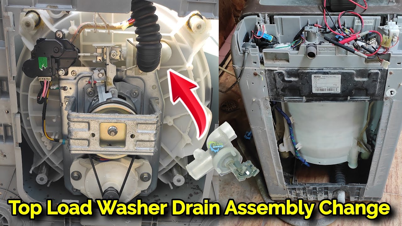 top load washing machine drain assembly change || washing machine repair || washing machine Testing?
