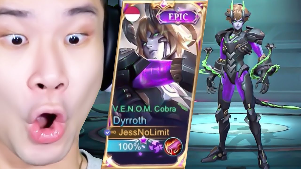 Skin Terbaru V.E.N.O.M Dyrroth Kualitas Rp1,000,000 - Mobile Legends