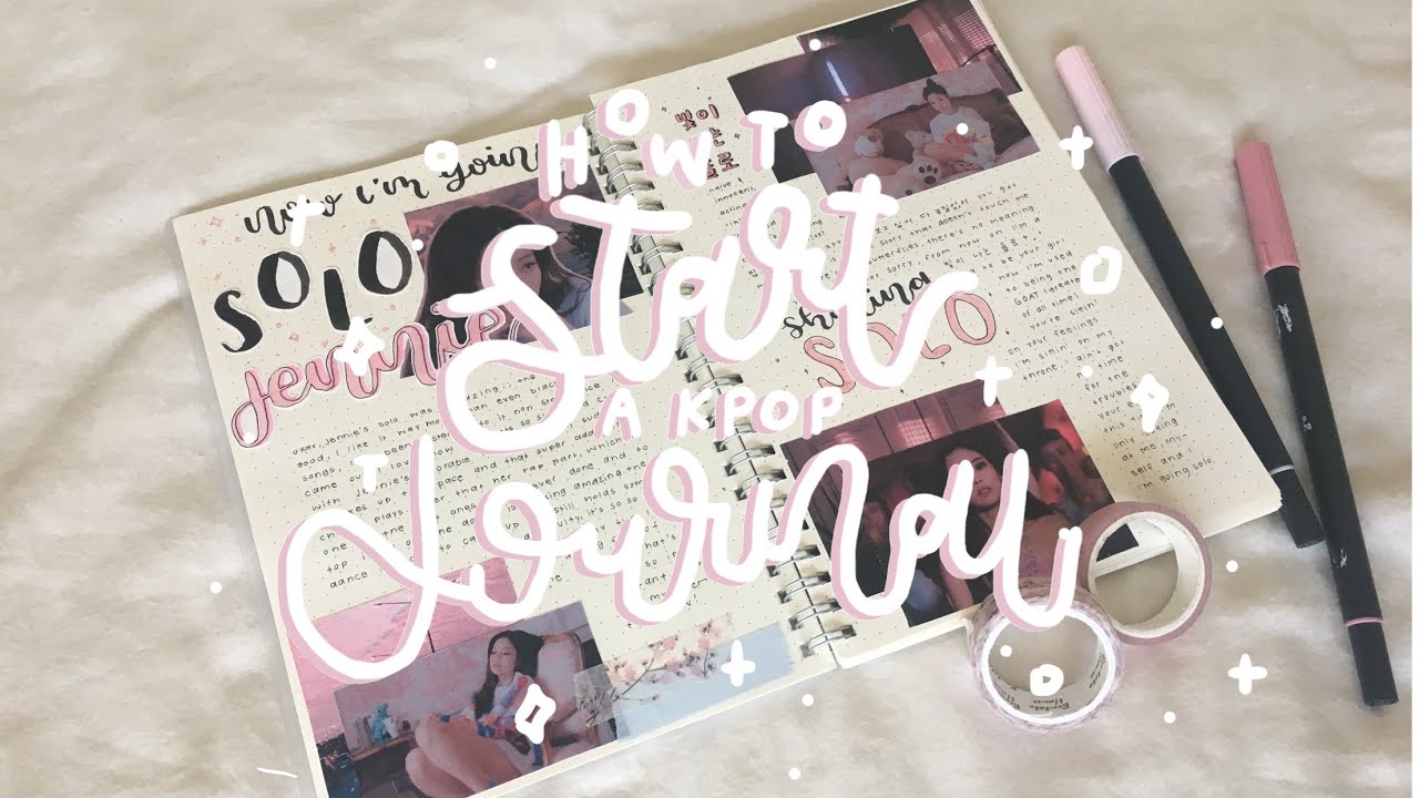 how to start a kpop journal, spread ideas + supplies I use （＾－＾✿）