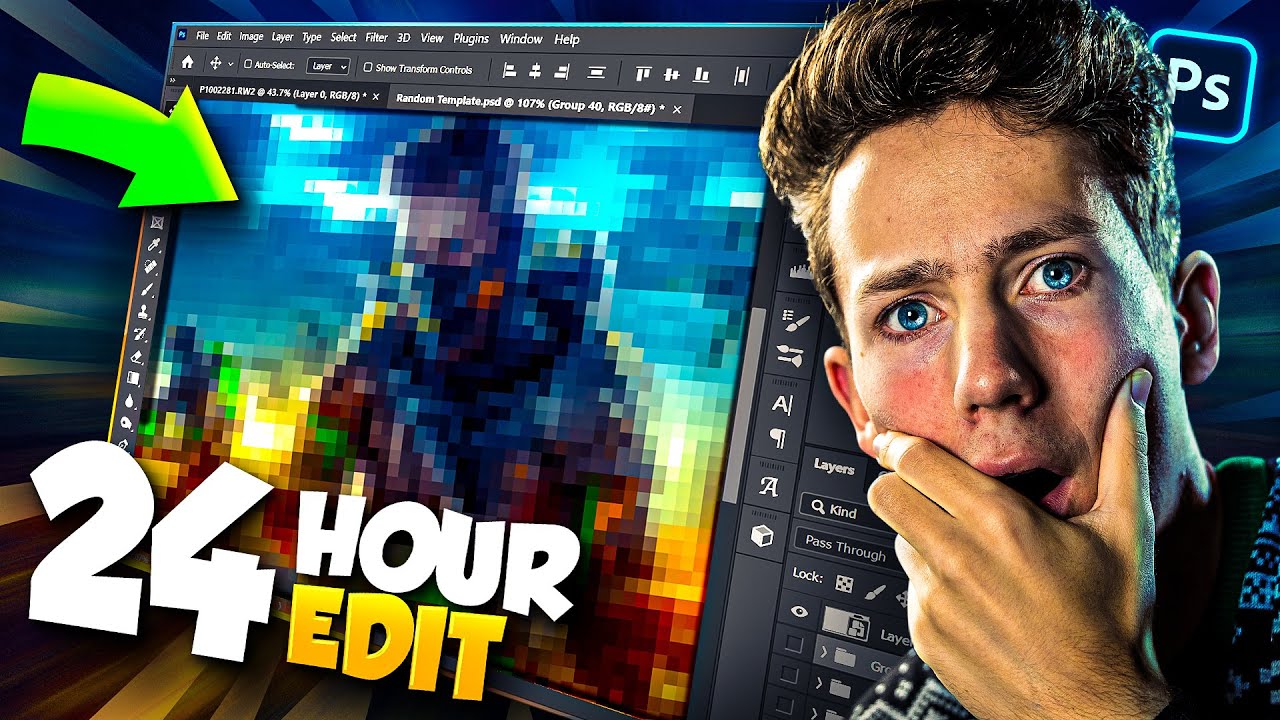 Я потратил 24 ЧАСА на эту обработку в Photoshop...