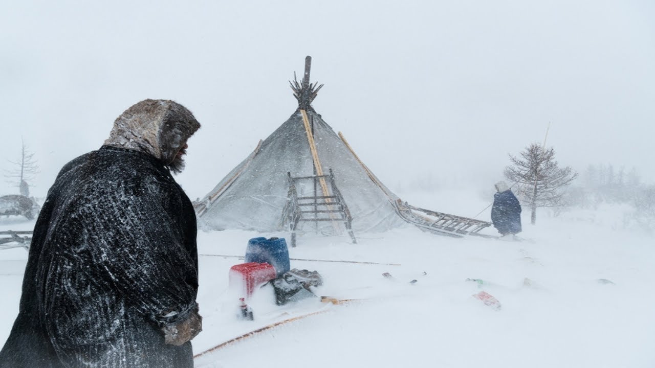 -49C EXTREME COLD WINTER CAMPING in a HOT TENT - WINTER CAMPING in Canvas HOT TENT