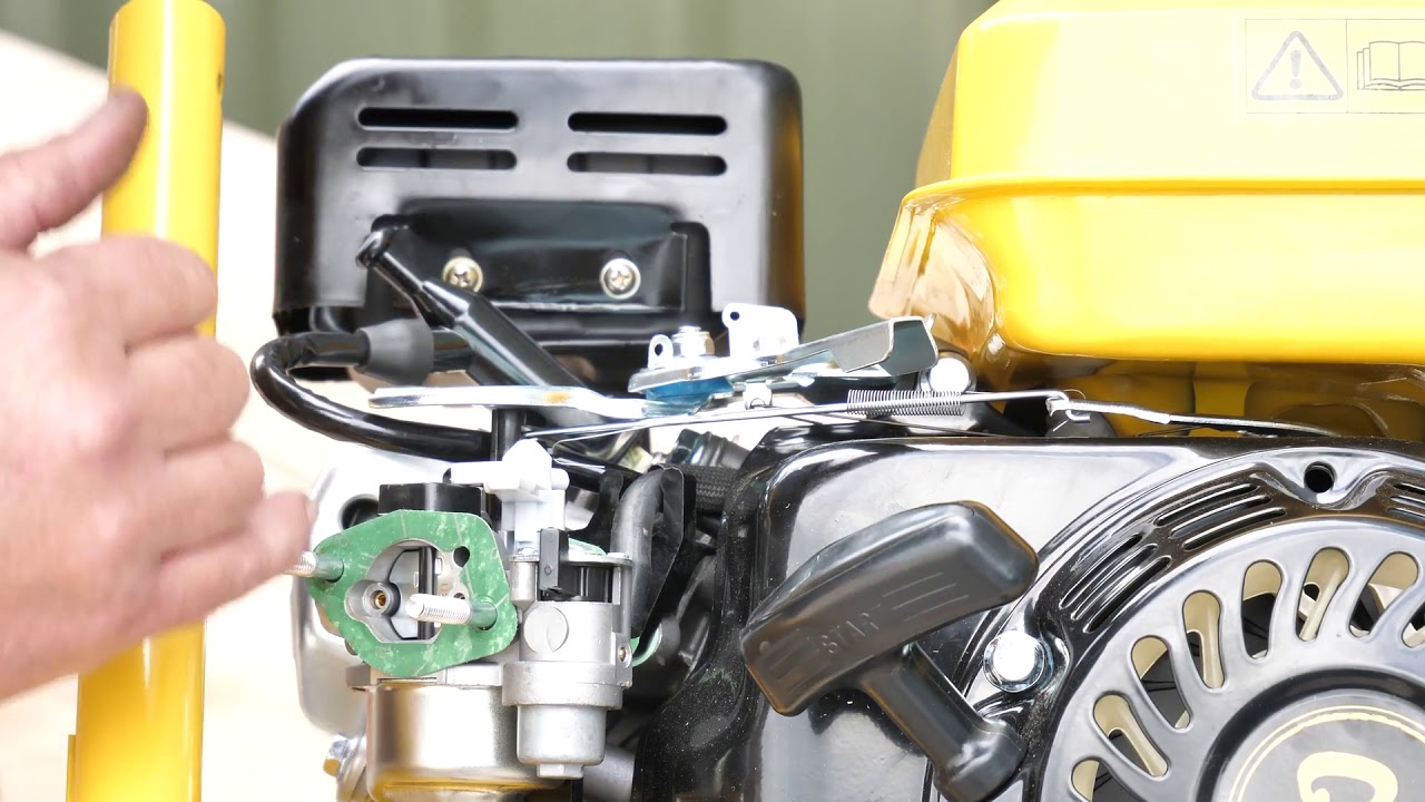 Adjusting the governor spring on the RocwooD 3000 PSI 7HP pressure washer