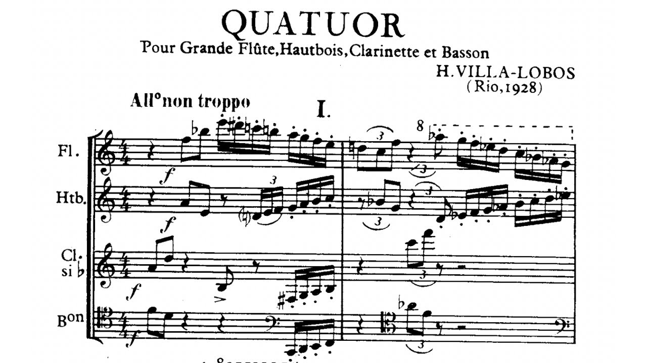 Heitor Villa-Lobos: Wind Quartet, W230 (1928)