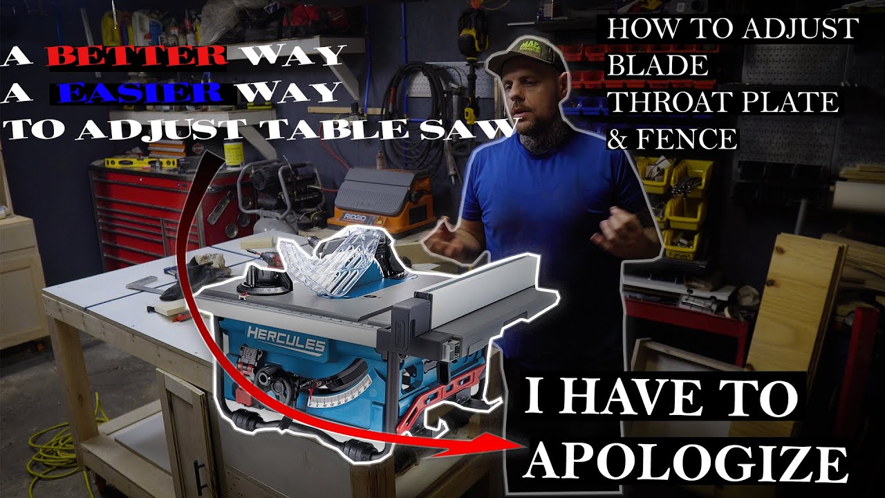 A Better Way To Adjust Hercules Table Saw