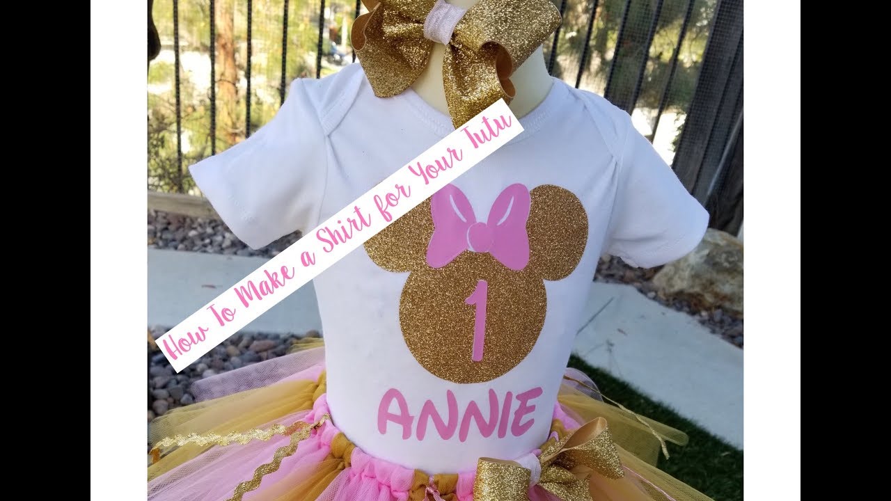 How to Make a Custom Shirt Using a Cricut! | DIY shirt | Tutu Outift