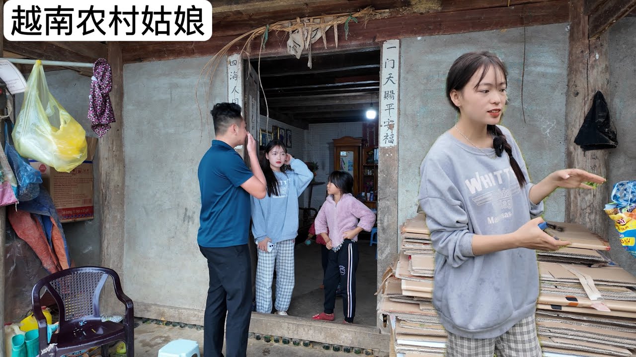 中越邊境姑娘中文好厲害，給華人老闆打工回家就準備蓋大房子了。