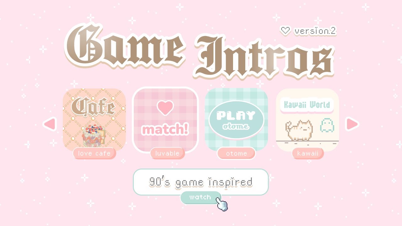 🧸 cute aesthetic intro and outro • jessica vu game inspired intro | Free outro pixel game